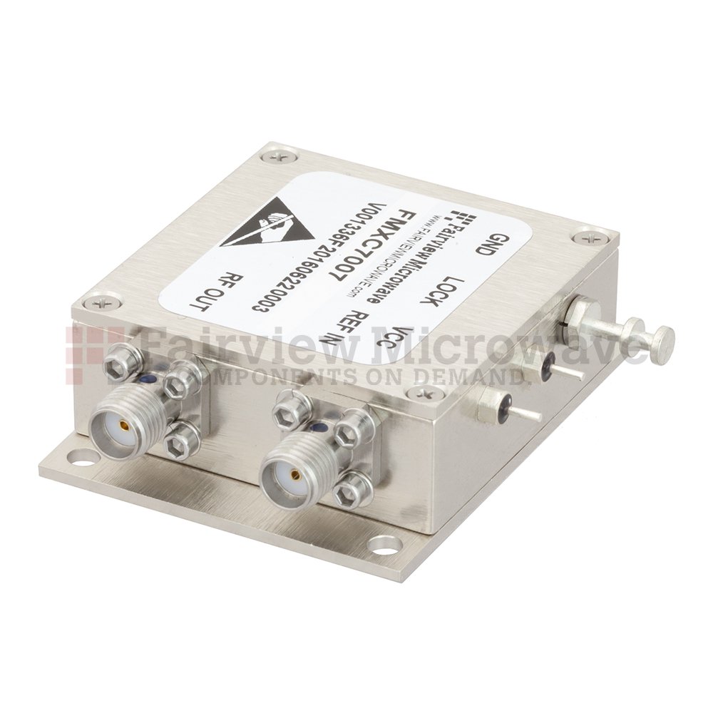 2 GHz Phase Locked Oscillator, 100 MHz External Ref., Phase Noise -110 dBc/Hz and SMA
