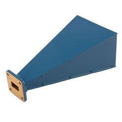 WR-62 Standard Gain Horn Antenna Operating From 12.4 GHz to 18 GHz, 20 dBi Nominal Gain, square Flange, ProLine