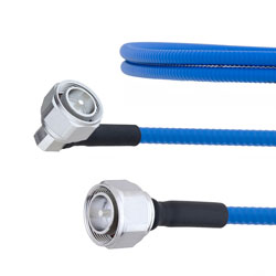 Low PIM RA 4.3-10 Male to 4.3-10 Male Plenum Cable SPP-250-LLPL Coax and RoHS