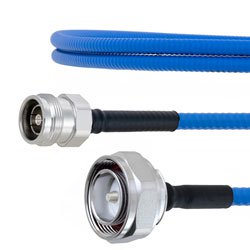 Low PIM 4.3-10 Female to 7/16 DIN Male Plenum Cable SPP-250-LLPL Coax and RoHS with LF Solder