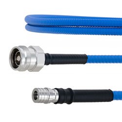 Low PIM 4.3-10 Female to QMA Male Plenum Cable SPP-250-LLPL Coax and RoHS with LF Solder