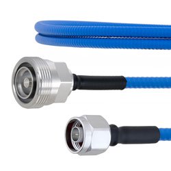 Low PIM 7/16 DIN Female to N Male Plenum Cable SPP-250-LLPL Coax and RoHS with LF Solder