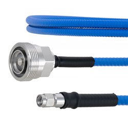 Low PIM 7/16 DIN Female to SMA Male Plenum Cable SPP-250-LLPL Coax and RoHS with LF Solder