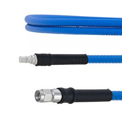Low PIM QMA Female to SMA Male Plenum Cable SPP-250-LLPL Coax and RoHS with LF Solder