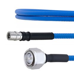 Low PIM 4.3-10 Male to QMA Male Plenum Cable SPP-250-LLPL Coax and RoHS with LF Solder