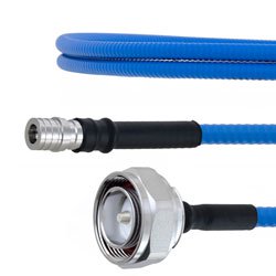 Low PIM 7/16 DIN Male to QMA Male Plenum Cable SPP-250-LLPL Coax and RoHS with LF Solder