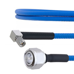 Low PIM 4.3-10 Male to RA SMA Male Plenum Cable SPP-250-LLPL Coax and RoHS with LF Solder