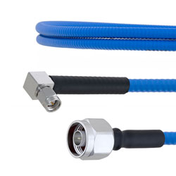 Low PIM N Male to RA SMA Male Plenum Cable SPP-250-LLPL Coax and RoHS with LF Solder
