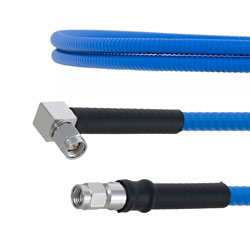 Low PIM SMA Male to RA SMA Male Plenum Cable SPP-250-LLPL Coax and RoHS with LF Solder