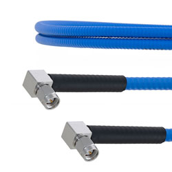 Low PIM RA SMA Male to RA SMA Male Plenum Cable SPP-250-LLPL Coax and RoHS with LF Solder