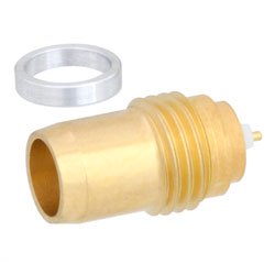 BMA Plug Slide-On Hermetically Sealed Thread-In Gold Plated