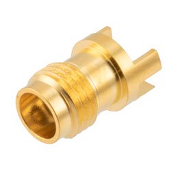 2.4mm Female (Jack) PCB Mount, Round Contact 50GHz VSWR1.25, 0.098 inches End Launch PCB Connector