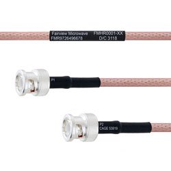 BNC Male to BNC Male MIL-DTL-17 Cable M17/60-RG142 Coax