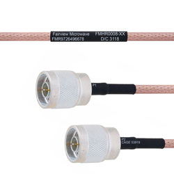 N Male to N Male MIL-DTL-17 Cable M17/60-RG142 Coax