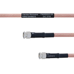 SMA Male to SMA Male MIL-DTL-17 Cable M17/60-RG142 Coax