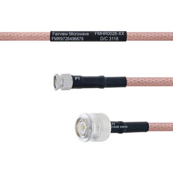SMA Male to TNC Male MIL-DTL-17 Cable M17/60-RG142 Coax