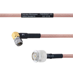 RA SMA Male to TNC Male MIL-DTL-17 Cable M17/60-RG142 Coax