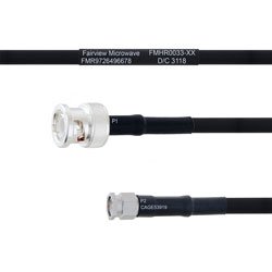 BNC Male to SMA Male MIL-DTL-17 Cable M17/84-RG223 Coax
