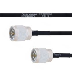 N Male to N Male MIL-DTL-17 Cable M17/84-RG223 Coax