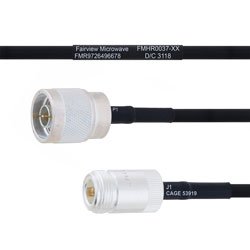 N Male to N Female MIL-DTL-17 Cable M17/84-RG223 Coax