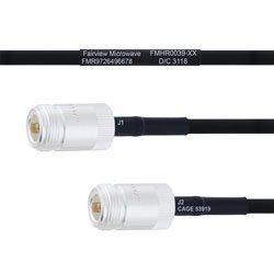N Female to N Female MIL-DTL-17 Cable M17/84-RG223 Coax