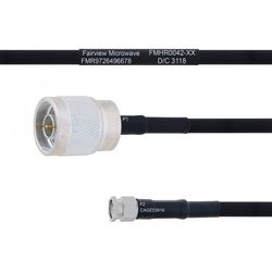 N Male to SMA Male MIL-DTL-17 Cable M17/84-RG223 Coax