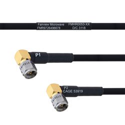 RA SMA Male to RA SMA Male MIL-DTL-17 Cable M17/84-RG223 Coax