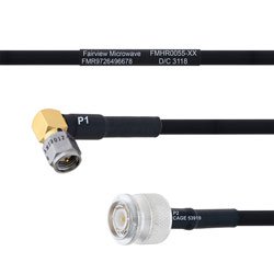 RA SMA Male to TNC Male MIL-DTL-17 Cable M17/84-RG223 Coax