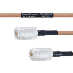 N Female to N Female MIL-DTL-17 Cable M17/128-RG400 Coax