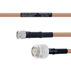 SMA Male to TNC Male MIL-DTL-17 Cable M17/128-RG400 Coax