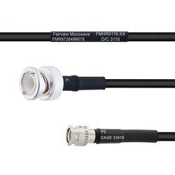 BNC Male to SMA Male MIL-DTL-17 Cable M17/28-RG58 Coax