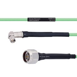 Temperature Conditioned Low Loss RA SMA Male to N Male Cable LL142 Coax