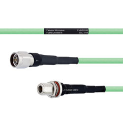 Temperature Conditioned Low Loss N Male to N Female Bulkhead Cable LL335i Coax
