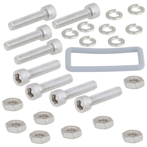 WR-90 Waveguide Gasket kit for CPR Grooved Flange is Non-Conductive