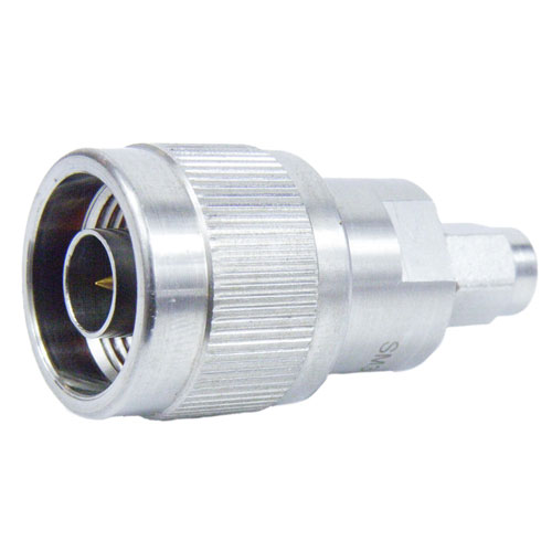 2.4mm Male (Plug) to N Male (Plug) Adapter, Passivated Stainless Steel ...